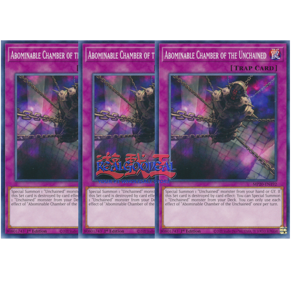 x3 abominable chamber of the unchained MP20-EN192 common 1st | eBay