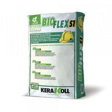 COLLA COLLANTE ADESIVO PIASTRELLE GRES PIETRE KERAKOLL BIOFLEX S1 BIANCO SHOCK