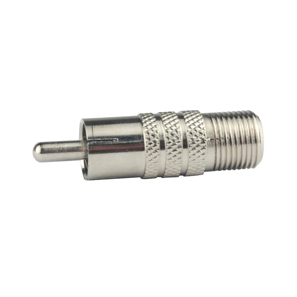 F to RCA Adapter Coaxial coax F-Type Jack Female to RCA Plug Straight RF Adapter - Image 4 of 4