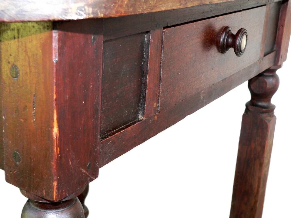 Servidor raro, mesa de trabajo, soporte, Alabama, pino amarillo del sur, siglo XIX, 30" t Foto 2 de 4