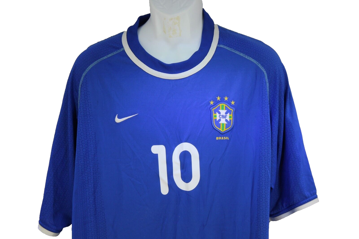Brazil National Team Authentic Nike Jersey Size XLarge 2000-2001