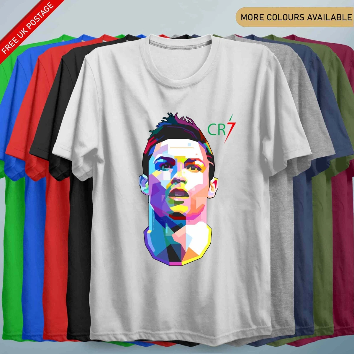 CAMISETA CR7 Niños CRISTIANO RONALDO Top Unisex Niños Niñas Hombre Camiseta  Gráfica