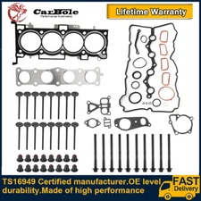 Engine Full Gasket Seal Kit w/ Head Bolt For 10-15 Hyundai Kia Optima G4KJ 2.4L