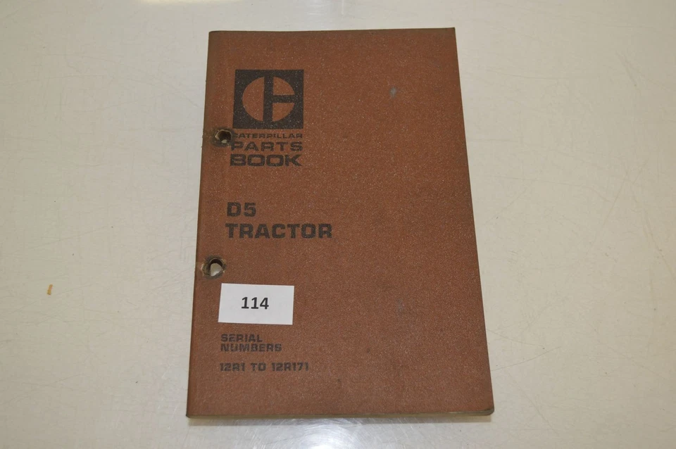 B114 - CATERPILLAR Parts Book - Teile-Katalog für D5 Planierraupe cat - Bild 1 von 1