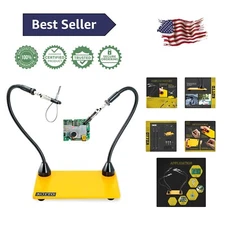 Craftsman's Two-Arm Soldering Holder with Precision Clamps - Hobbyist Must-Have