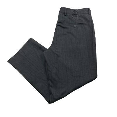 Alberto Men s George Ceramica Twill Modern Fit Chino Pants Gray   35x28