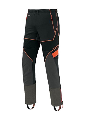 Trango Hombres Pantalones largos, Jasper, deportes al aire libre, Naranja / Negr
