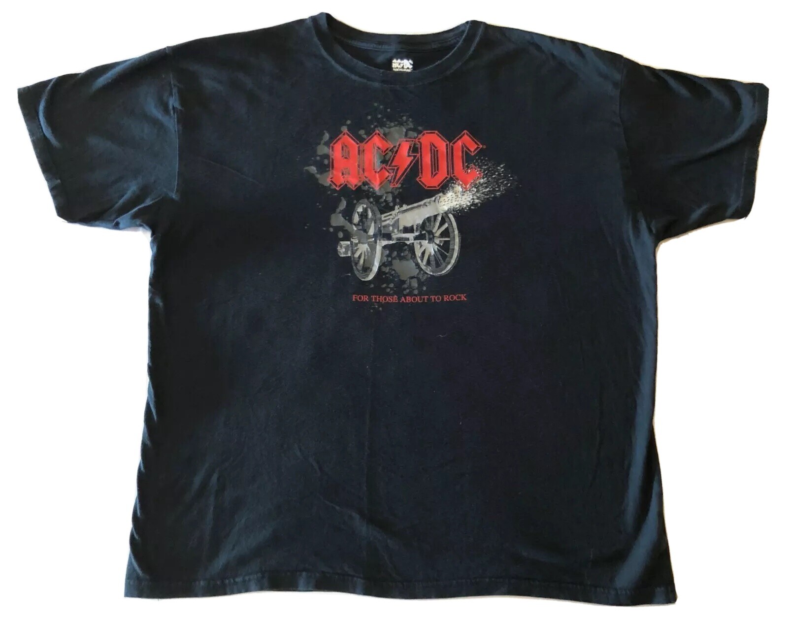 AC/DC “FOR THOSE ABOUT TO ROCK” SIZE LARGE TEE SHIRT BY AC/DC ROCKWARE ...