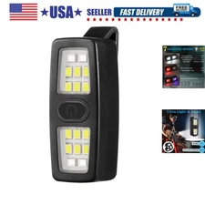 Small Rechargeable EDC Flashlight, Clip on Running Lights Gift for Runners, S...