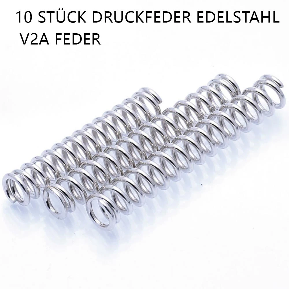 Druckfeder Aus Edelstahl 3x0,5x15mm – 5er Set Spiralfedern Für Bastler & Co.