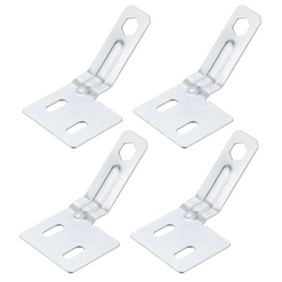 4 Pack Bifold Door Hardware Bi-Fold Door Surface Aligner Folding Door Silver