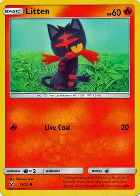 Litten - 15/73 - Common - Lightly Played