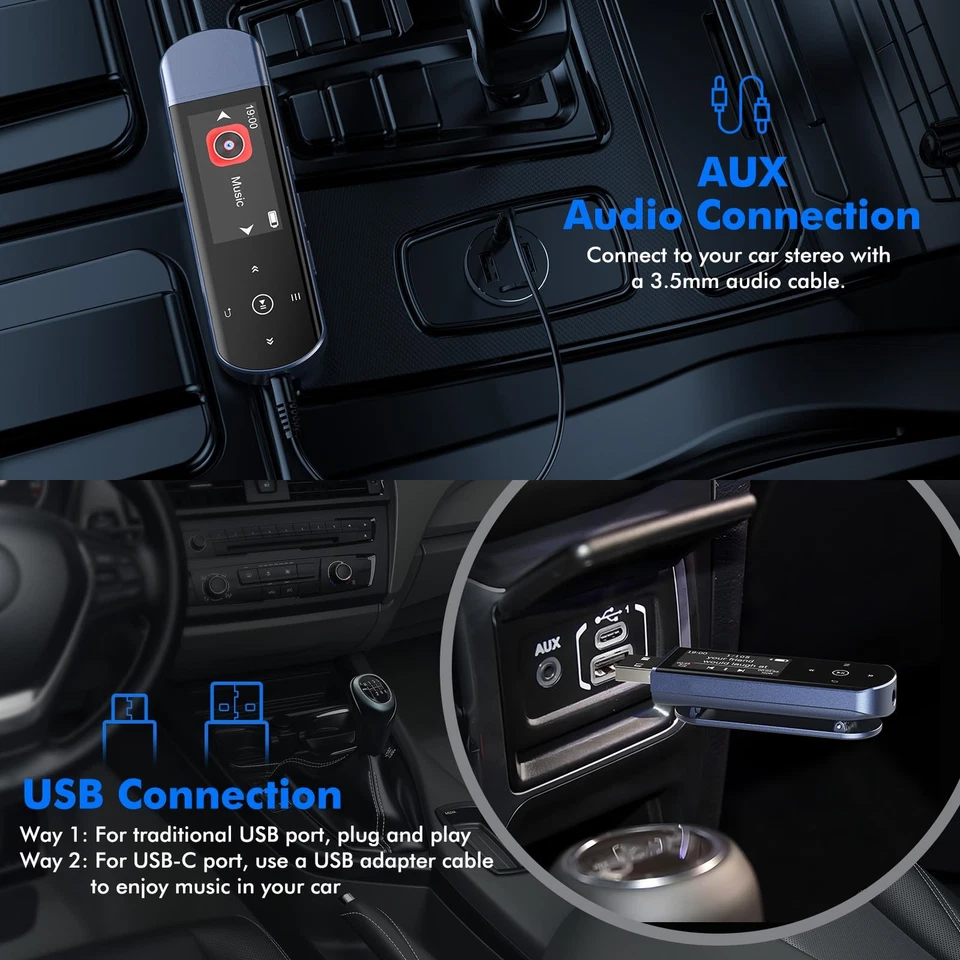 64GB USB MP3 Player with Bluetooth 5.3, Clip Jam Portable Music Player for Sp... - Image 3 of 4
