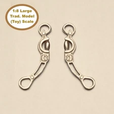 HORSING AROUND Large Traditional 1:8 Model Scale WESTERN CELESTIAL BIT - Silver