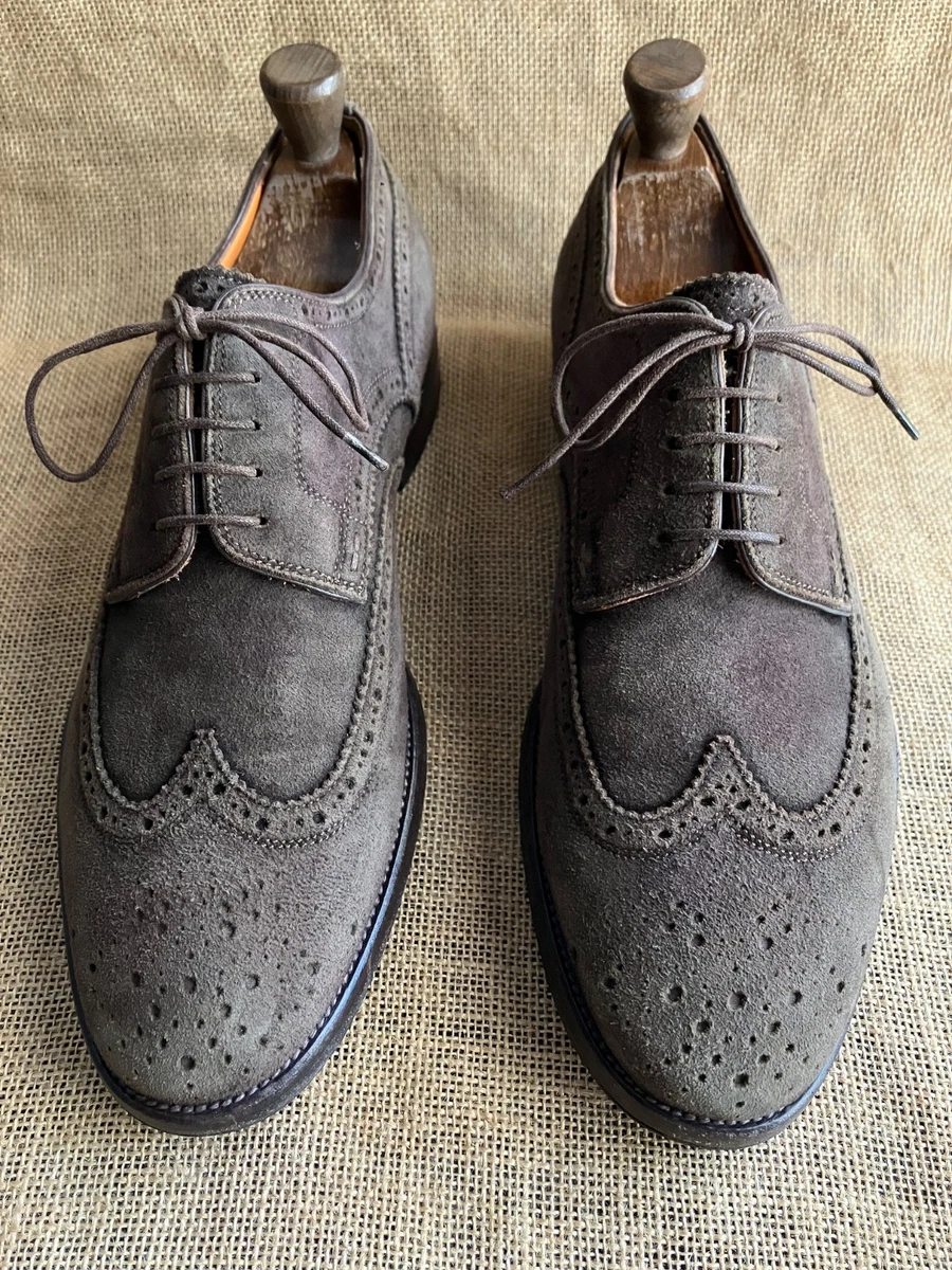 Santoni Suede Men's Dress Shoes Wingtip for sale | eBay