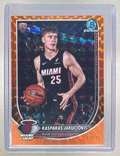 Kasparas Jakucionis 2025 Bowman Chrome #BCV-20 Orange Geometric Refractor RC /25