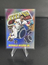 Ronald Acuna Jr 2026 Topps Titans Of The Game TOG-7 Rainbow Holo Braves MVP