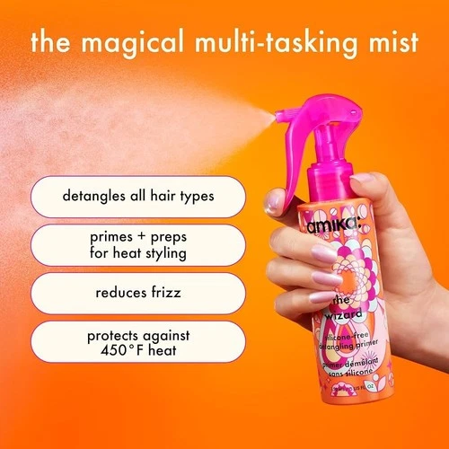 Amika The Wizard Detangling Primer 5 oz De-frizz For Straightening Shine **NEW**