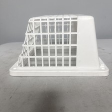 7" Plastic Universal Hinged Vent Guard, White - 1491WG