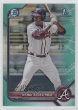 2022 Bowman Chrome Prospects Aqua Refractor 18/125 Mahki Backstrom #BCP-121 0xn3