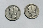 New Listing1919D & 1919S Mercury Silver Dime G