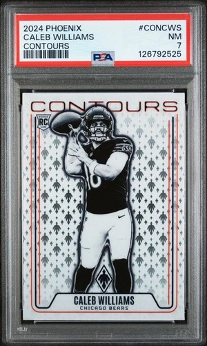 2024 PANINI PHOENIX CONTOURS #CONCWS CALEB WILLIAMS ROOKIE RC PSA 7