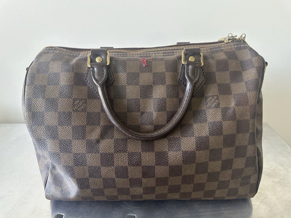 Authentic Louis Vuitton Speedy 30 B Damier Ebene Canvas Bandouliere - Image 2 of 4