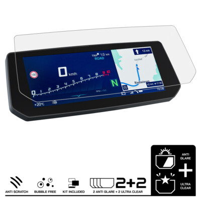 BMW R1250RT (2021-) screen protector 2 x ultra clear & 2 x mirrored