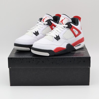 408452-161 Nike GS Air Jordan 4 Retro Red Cement | eBay