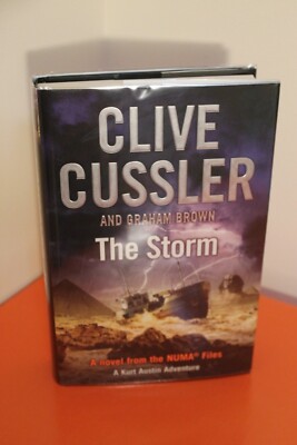 Clive Cussler Graham Brown THE STORM 1st/1st UK Hardcover NEW Flat DOUBLE SIGNED