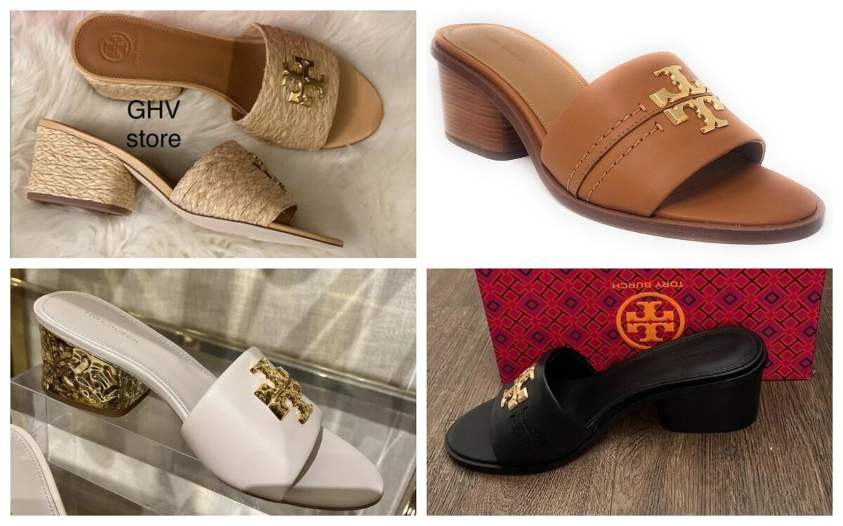 Tory Burch Everly 55mm Leather Heel Block Sandal | eBay Tory Burch Everly 55mm Leather Heel Block Sandal | eBay