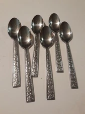 Cambridge 6 Table Serving Spoon Stainless Flatware Swirl Curl