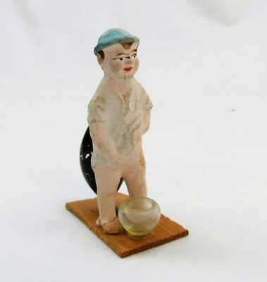 1930s Novelty Gag Johnson Smith magic store Bubbler Germany antique peeing boy