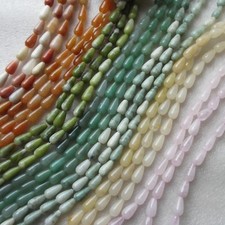 Semi-precious Gemstones TEAR DROP Beads, 6 Designs, 14 x 7mm,  39cm (15&rdquo;) String