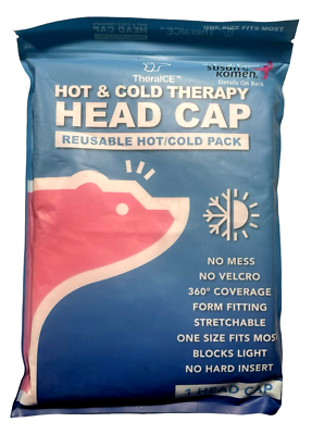 #ad TheraICE Hot amp; Cold Therapy Head Cap Reusable Hot Cold Pack 1 Head Cap PINK $20.99