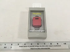 (1) NEW Heyday 12W Wall Charger USB Single Port 2.4amp - ELECTRIC MAGENTA (sw)