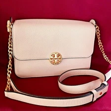 NWT Tory Burch Crossbody Body Chelsea Pink Leather Shoulder Bag handbag was $360
