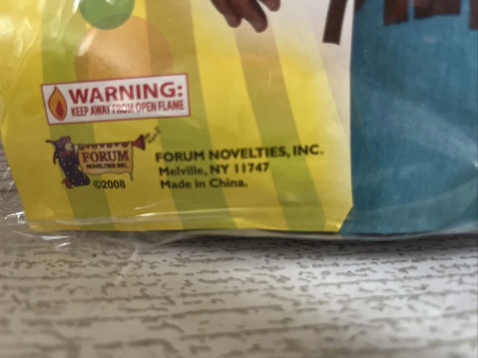 Forum Novedades Hombre Disfraz Hippie Chaleco Marrón Talla Única y Accesorios Foto 4 de 4