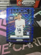 2024-25 Panini Prizm Zach Edey Luck of the Lottery #3 Blue Wave Prizm 075/175!
