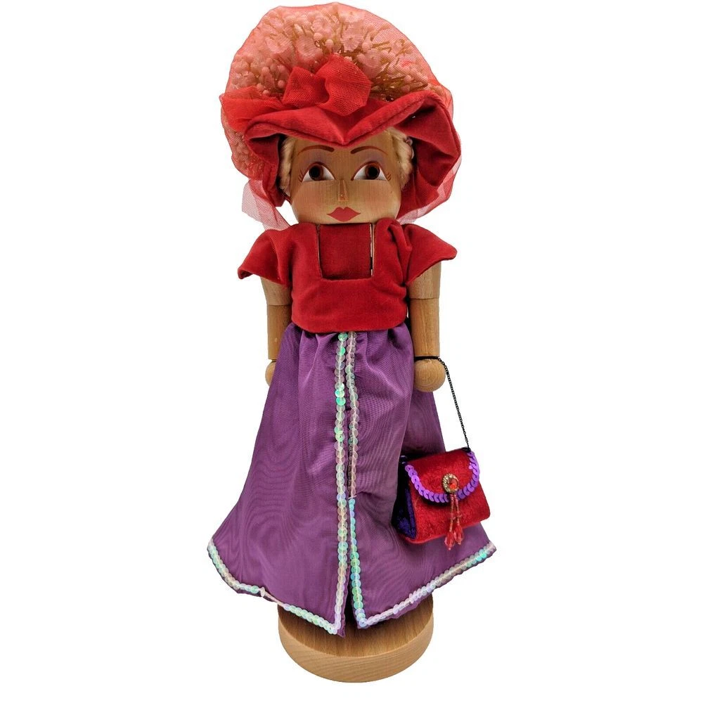 Steinbach Germany Wood Large Nutcracker Red Hat Granny Limited Edition
