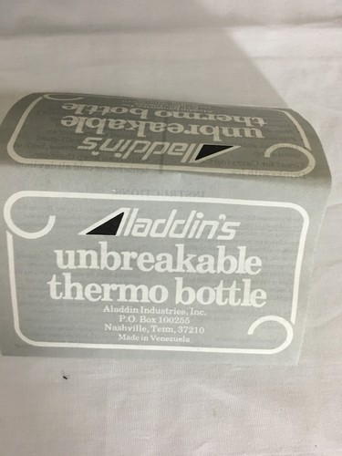 Marca Aladdin's Pantos Waltham Mass. Caja de almuerzo azul suave con termo hecho en EE. UU. - Imagen 10 de 10