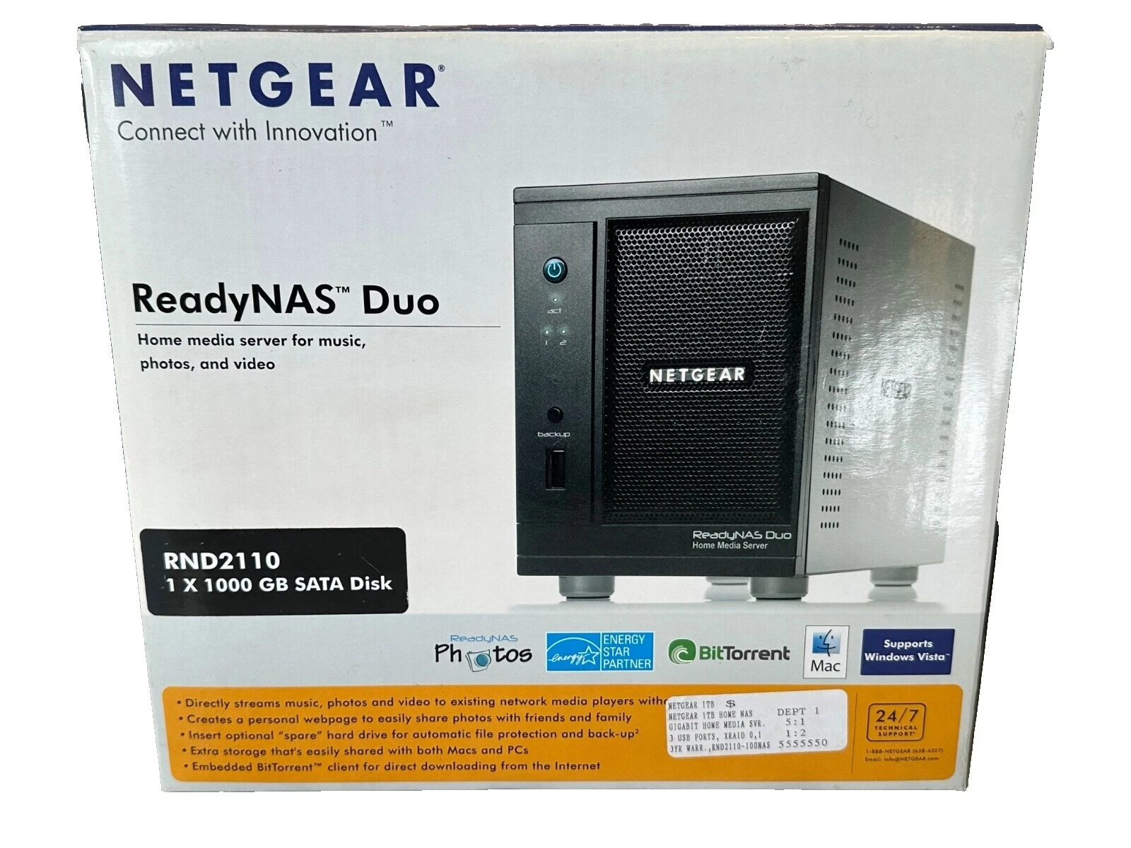 NETGEAR eSATA Network Attached Storage