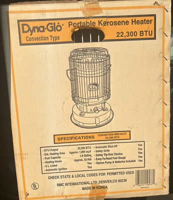 NEW Dyna-Glo Indoor Portable Kerosene Convection Heater 23,000 BTU RMC-95-C7  | eBay