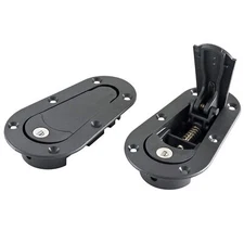 AeroCatch Black Above Panel Locking Quick Release Bonnet/Boot Pin Catches