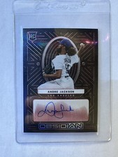 2022 Chronicles Baseball Andre Jackson Pink Obsidian Autograph RC #/25 - Dodgers