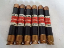 NEW LOT OF 6 CEFCO CRS-R 9 DUAL ELEMENT TIME DELAY FUSE