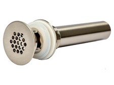 Eden Bath EB D006BN 1 1/2" Grid Drain With Overflow - Brushed Nickel