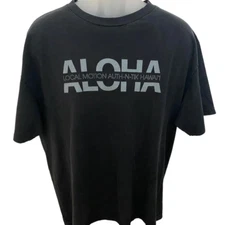 LOCAL MOTION “Auth-N-Tik Hawaii” Surf Tee Shirt Men XL