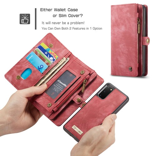 For Samsung S25 S24 S23 S22 S21 Zipper Wallet Detachable Leather Magnetic Case - Picture 41 of 46