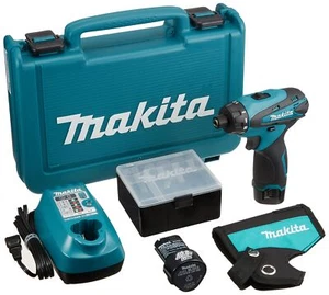Makita Variable-speed Perceuse de conducteur rechargeable 10.8V 1.3Ah avec 2 Piles